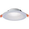 Halo 6 In. Selectable CCT Direct Mount Canless Recessed LED Downlight, White