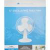 Denali Aire 12 In. 3-Speed White Oscillating Table Fan 1DAFD12E 548199