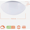 Halo 8 In. CCT LED Low Profile Round Flush Mount Ceiling Light Fixture FM89S1EWHR 529181