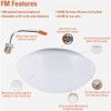 Halo 8 In. CCT LED Low Profile Round Flush Mount Ceiling Light Fixture FM89S1EWHR 529181