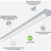 Metalux 4 Ft. LED CCT Lumen Selectable Strip Light Ceiling Fixture 4SLSTPSLC-UNV 527482