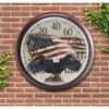Taylor SpringField 13-1-4" Dia Plastic Dial Flag Indoor & Outdoor Thermometer 6773 600007