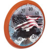 Taylor SpringField 13-1-4" Dia Plastic Dial Flag Indoor & Outdoor Thermometer 6773 600007