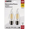 Satco 2pk 4w Ca10med Led Bulb S21849 560086