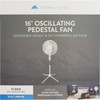 Denali Aire 16 In. 3-Speed White Oscillating Pedestal Fan 1DAFP16E 559394