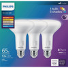 Philips 3pk Br3065w 5cct Ledbulb 583161 543083