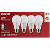 Satco 60W Equivalent 3CCT-Selectable A19 Traditional LED Light Bulb (4-Pack) S11775 505371