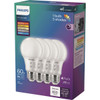 Philips 60W Equivalent 5 CCT A19 Medium Dimmable LED Light Bulb (4-Pack) 586875 503535