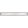 B&K 24 In. Linear Shower Drain Tile-In Grate Brushed Nickel 133-008T01