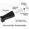 Danco Universal Matte Black Tub Spout with Diverter 9D00011079 484003