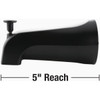 Danco Universal Matte Black Tub Spout with Diverter 9D00011079 484003