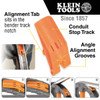Klein Tools 3-4 In. EMT Aluminum Conduit Bender with Angle Setter 51607 536347