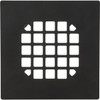 Danco Matte Black Square Snap-In Drain Cover For Shower