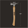 Stiletto 16 Oz. Smooth-Face Framing Hammer with Hickory Handle TI16SC 377748