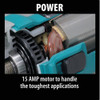 Makita 7 In. 15-Amp Angle Grinder with Lock On GA7021 376274