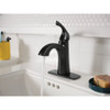 Moen Lindor 1-Handle Lever Centerset Bathroom Faucet, Matte Black 84505BL 492016