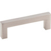 KasaWare 3-3/8 In. Overall Length Satin Nickel Square Bar Pull (8-Pack)