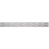 B&K 24 In. Linear Shower Drain Offset Pattern Grate Chrome 133-001G01