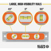 Klein 9 In. Aluminum Rare-Earth Magnet Torpedo Level 935R 324702