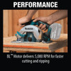 Makita 18V LXT Lithium-Ion Brushless 6-1-2 In. Cordless Circular Saw (Tool Only) XSH03Z 323205