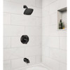 Moen Lindor Posi-Temp 1-Handle Lever Tub & Shower Faucet, Matte Black 82504BL 423171