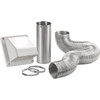 Lambro 4"x8'semirgd Dryvnt Kit 1375W-R 430807