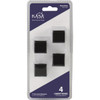 KasaWare 1 In. Diameter Matte Black Flared Foot Square Knob (4-Pack) K313MB-4 254435