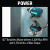Makita 18v Crdlss Imact Driver XDT14Z 313084