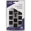 KasaWare 1 In. Diameter Matte Black Flared Foot Square Knob (10-Pack) K313MB-10 245982