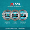 Makita X-LOCK 4-1-2 In. Segmented Rim Dry-Wet Cut Diamond Blade E-07191 307824