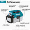 Makita 18V LXT 2 Gal. Lithium-Ion Brushless Cordless Wet-Dry Vacuum (Tool Only) XCV11Z 307503