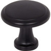 KasaWare 1-3/16 In. Diameter Matte Black Flat Round Knob (10-Pack) K997MB-10