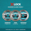Makita X-LOCK 4-1-2 In. Turbo Rim Dry-Wet Cut Diamond Blade E-07216 327597