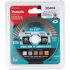 Makita X-LOCK 4-1-2 In. Turbo Rim Dry-Wet Cut Diamond Blade E-07216 327597