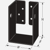 Simpson Strong-Tie Outdoor Accents ZMAX 4X6 Concealed Flange Joist Hanger APHH46 114240