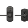 Schlage Plymouth Matte Black Electronic Keypad Entry Latitude Lever FE595VPLY622LAT 259199