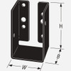 Simpson Strong-Tie Outdoor Accents ZMAX 2X4 Light Joist Hanger APLH24 118029