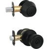 Steel Pro Matte Black Tulip 2-Cylinder Deadbolt & Door Knob Entry Combo BRX9B92B 225805