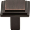 Elements Calloway 1-1-8 In. Length Brushed Oil Rubbed Bronze Square Knob 351DBAC 209701