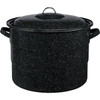 GraniteWare 21 Qt. Black Canner With Jar Rack 319814 Pack of 2 615169