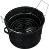 GraniteWare 21 Qt. Black Canner With Jar Rack 319814 Pack of 2 615169