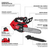 12 in L Cordless Battery-Powered Chainsaw, 2.7 hp, 18 V, Bare Tool  2826-20C
