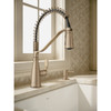 Moen Nolia 1-Handle Pull-Down Widespread Kitchen Faucet, Bronzed Gold 87886BZG 453678