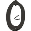 Hy-Ko 4 In. Satin Black Number 0 BK-40/0