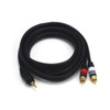 Monoprice A/V Cable, 3.5mm(M)/2 RCA(M),6ft 5598