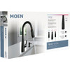 Moen Haelyn 2-Handle Pull-Down Kitchen Faucet with ColorCue, Matte Black 87627EIBL 466949