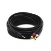 Monoprice A/V Cable, 3.5mm(M)/2 RCA(M),25ft 5601