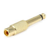 Monoprice 1-4Inch M Plug to RCA Jack Adapter,Metal 7176