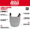 BOLT Full Face Shield - Gray Dual Coat Lens (Compatible with Milwaukee Safety Helmet (No Brim))