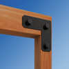Simpson Strong-Tie Outdoor Accents Avant Collection ZMAX 4X4 Black L Strap APVL4 112834